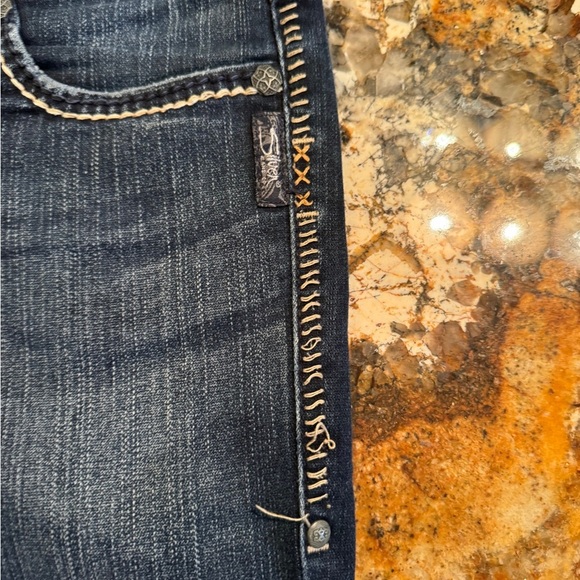 Aiko bootcut Silver jeans  Western Glove Works size 26 length 35. Long length - Picture 5 of 7